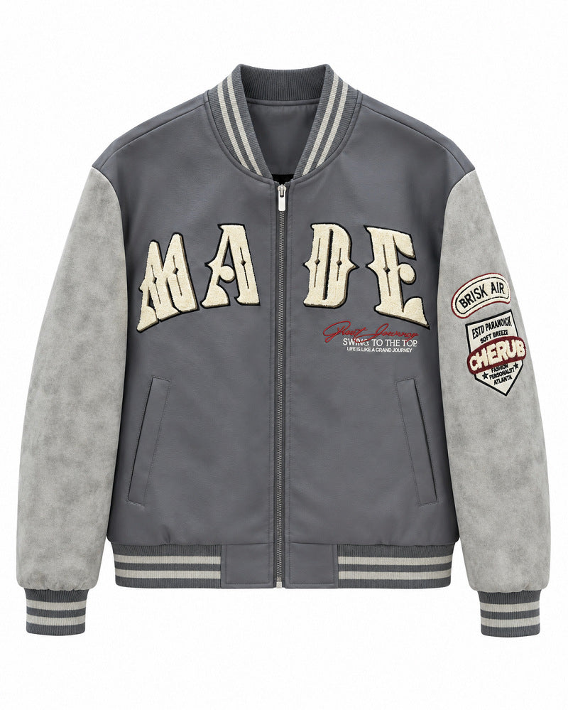 Women Fashionable Casual Bomber Jacket Mune Fashion