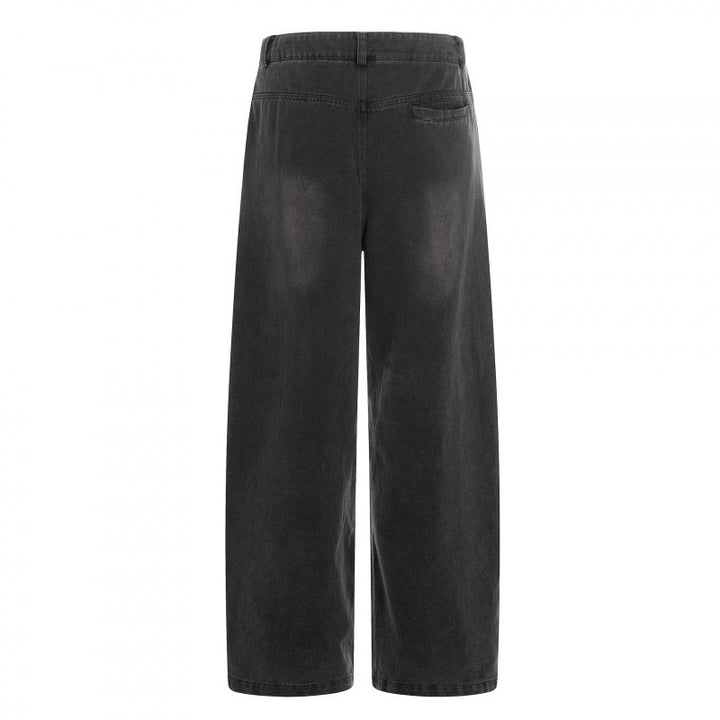 Women's high-cut wide-leg jeans in utility style with patch pockets Mune Fashion