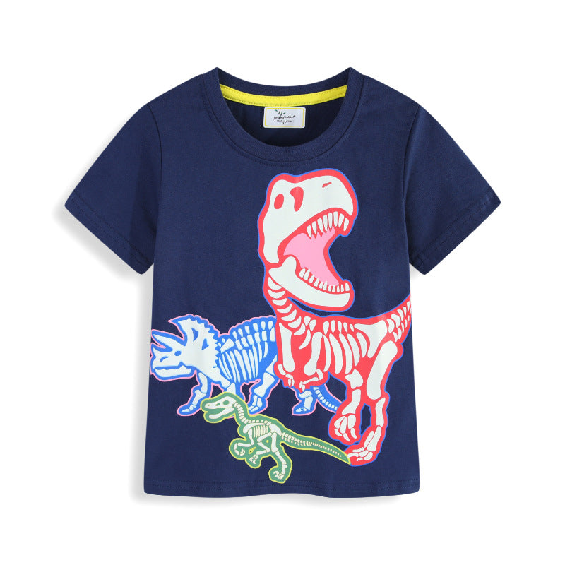 Boys T-Shirt with exciting dinosaur skeleton design Mune Fashion