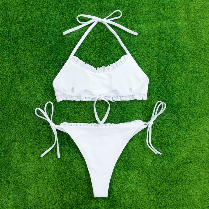 Women's triangle bikini with ruffles and adjustable straps Mune Fashion
