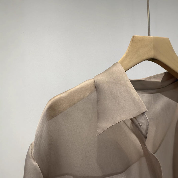 Women Sophisticated Tailored Blouse Mune Fashion