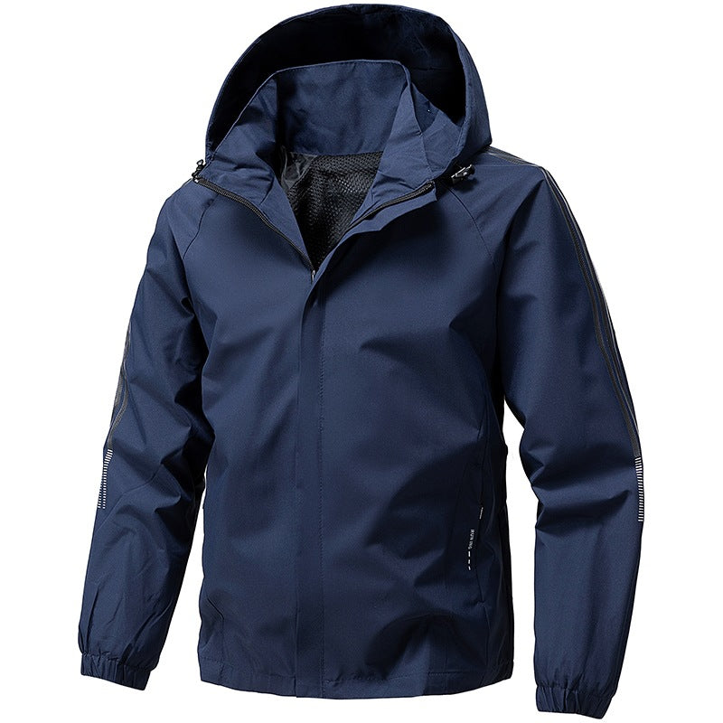 Men's Lightweight Functional Jacket with Adjustable Hood Mune Fashion