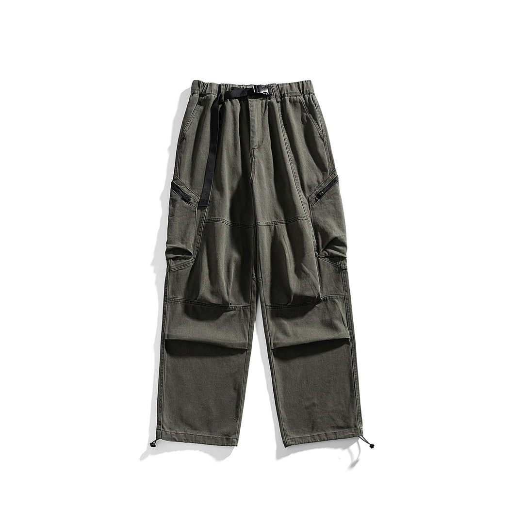 Herren Cargo-Hose mit elastischem Bund, multifunktionalen Taschen und verstellbarem Saum Mune Fashion