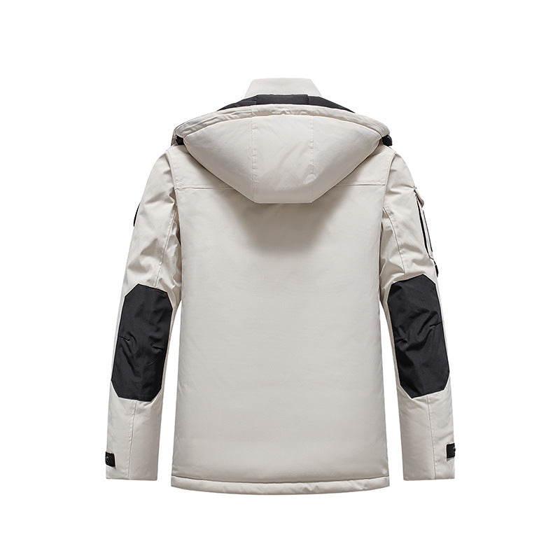 Men's Insulated Field Parka with Hood, Multiple Utility Pockets and Windproof Shell Mune Fashion