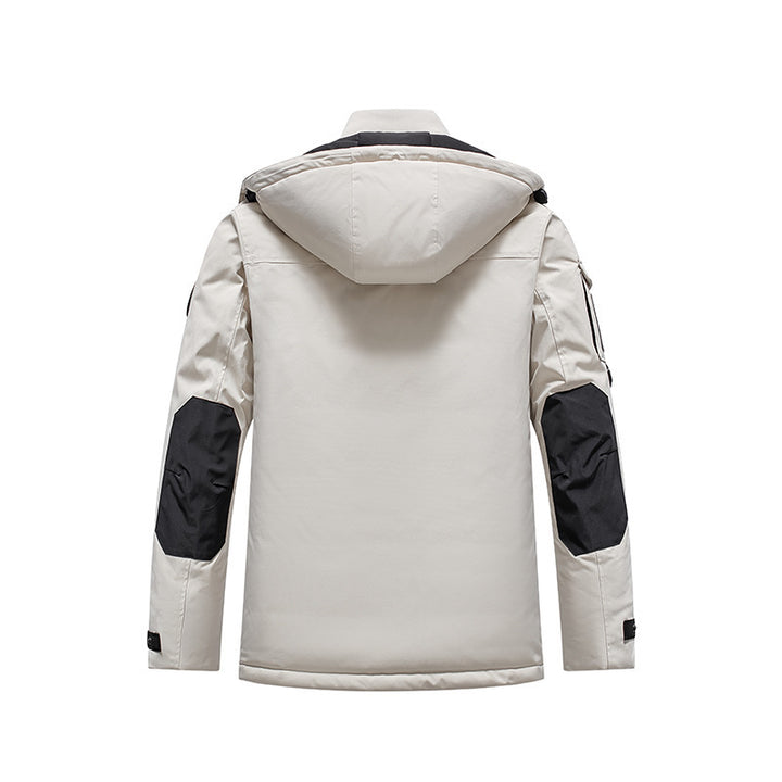 Men's Insulated Field Parka with Hood, Multiple Utility Pockets and Windproof Shell Mune Fashion