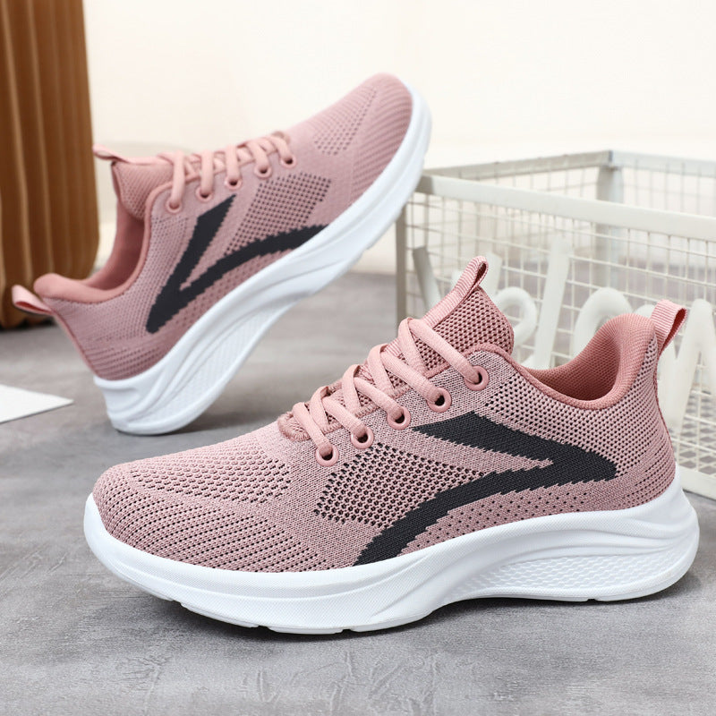 Women's knitted breathable sneakers with memory foam insole and shock-absorbing EVA sole Mune Fashion