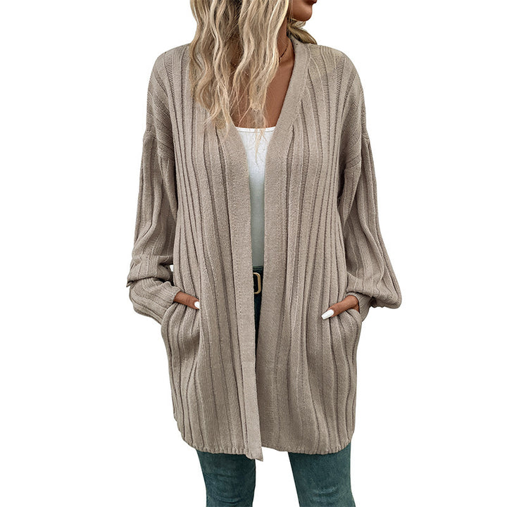 Women's Casual Knit Coat with Pockets Mune Fashion
