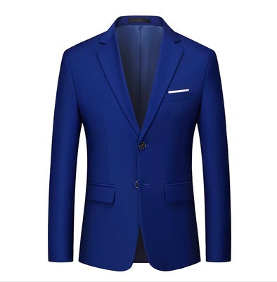 Men's slim-fit blazer with narrow silhouette, stretch content, and flap pockets Mune Fashion