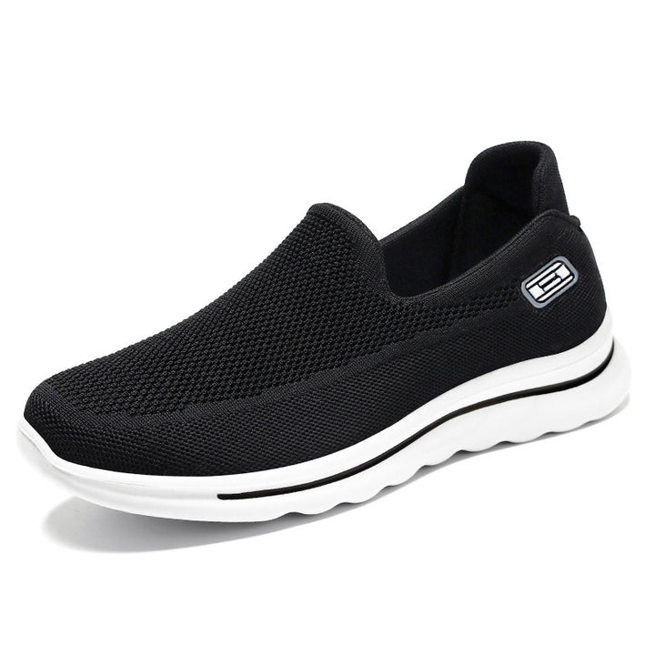 Women's knit slip-on comfort sneaker with removable memory insole and shock-absorbing EVA midsole Mune Fashion