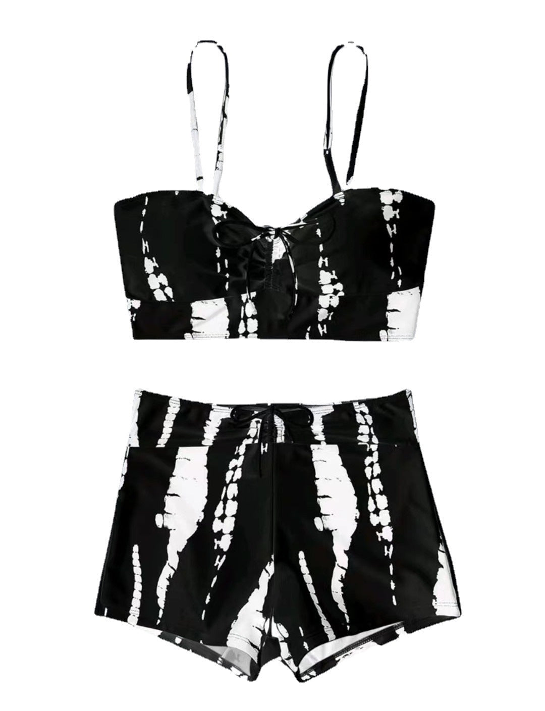 Women Two-Piece Swimwear Set with Playful Knot Design Mune Fashion