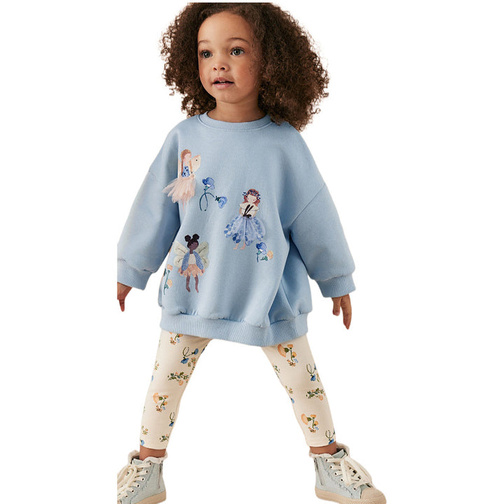 Girls leggings with colorful flower pattern Mune Fashion