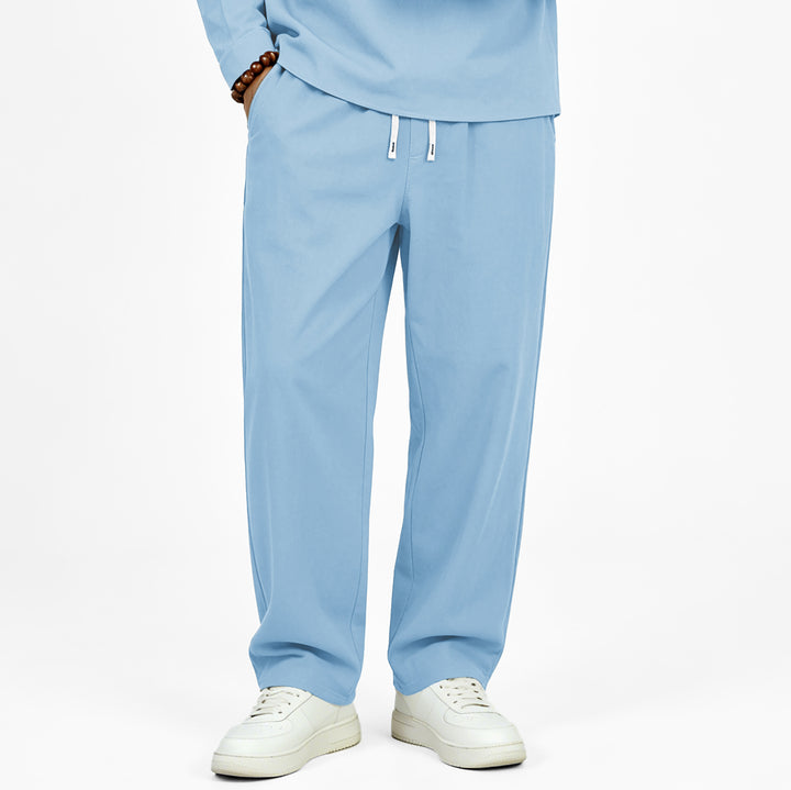 Men's Casual Jogging Pants with Drawstring and Straight Cut Mune Fashion