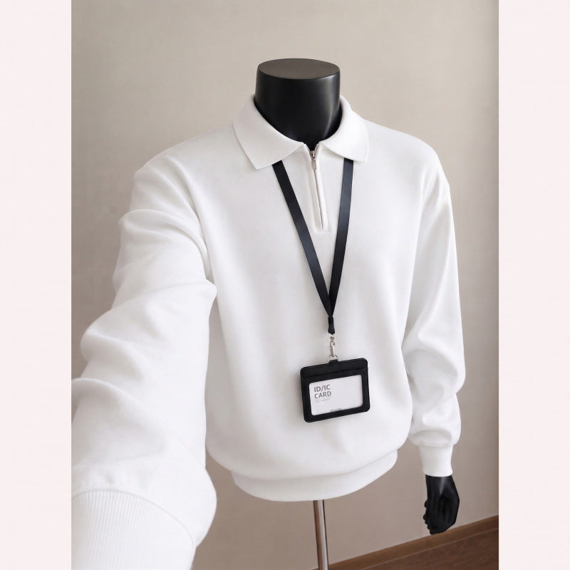 Men's Fashionable Sweater with Stand-up Collar Mune Fashion