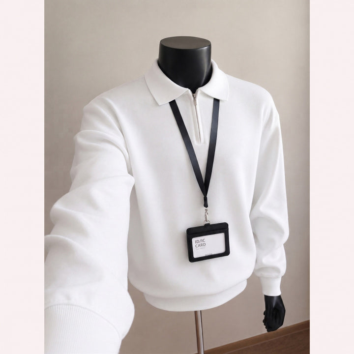 Men's Fashionable Sweater with Stand-up Collar Mune Fashion
