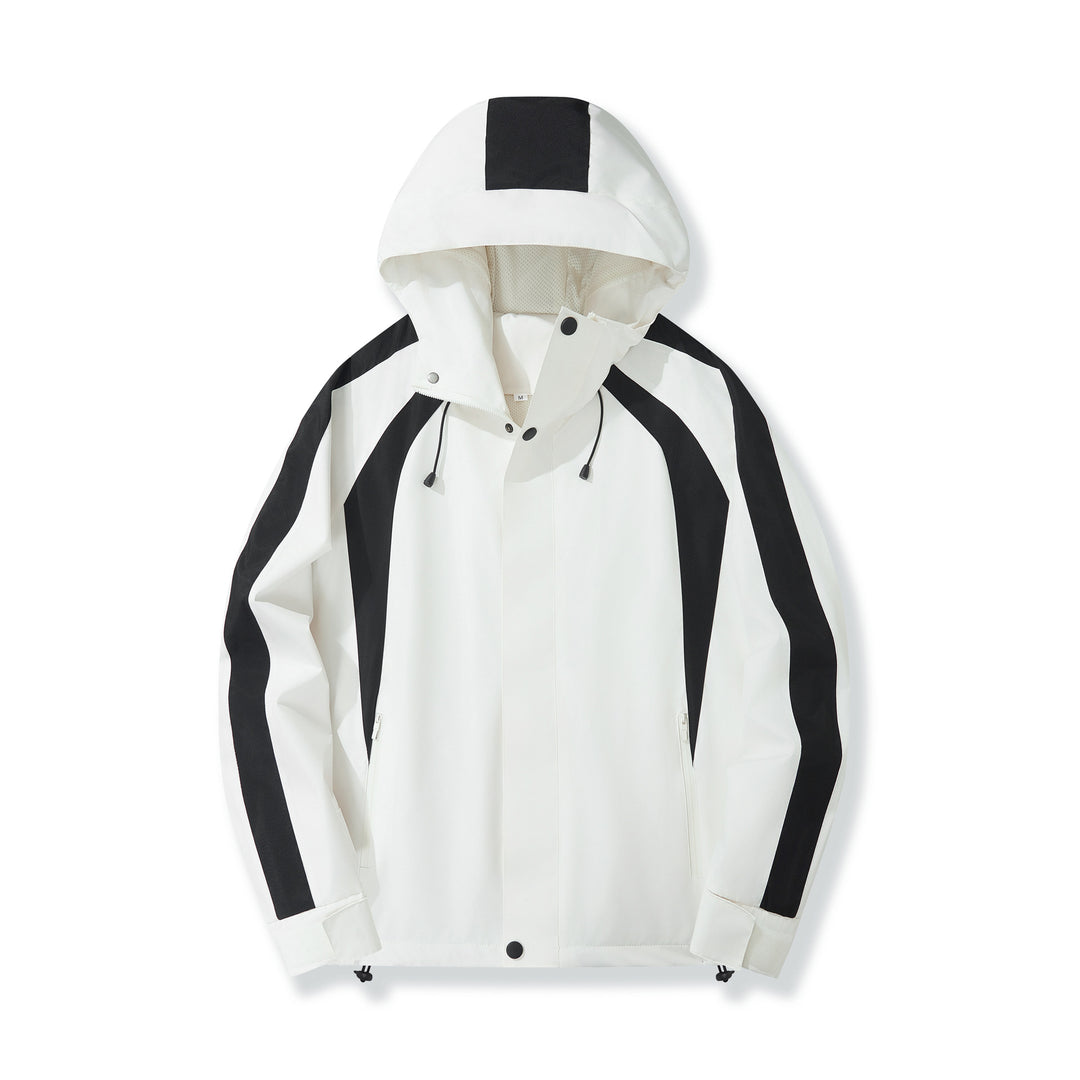 Women's Urban Hooded Anorak with Contrasting Panels, Mesh Lining & Adjustable Hem Mune Fashion