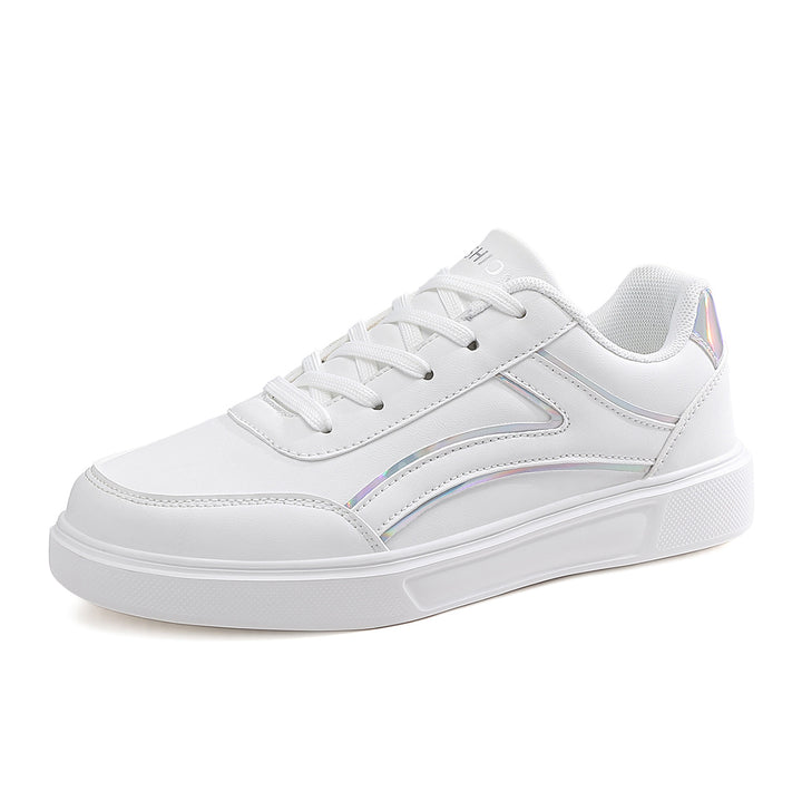 Men's low-cut synthetic leather sneakers with shock-absorbing lightweight foam sole and padded heel cushion Mune Fashion
