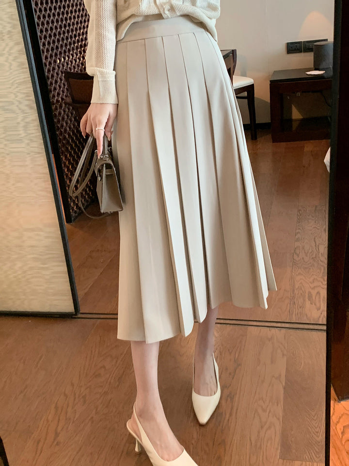 Women Elegant Pleated Skirt Mune Fashion