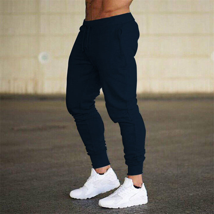 Men's tapered performance-oriented joggers with elastic waistband and ribbed ankle cuffs Mune Fashion