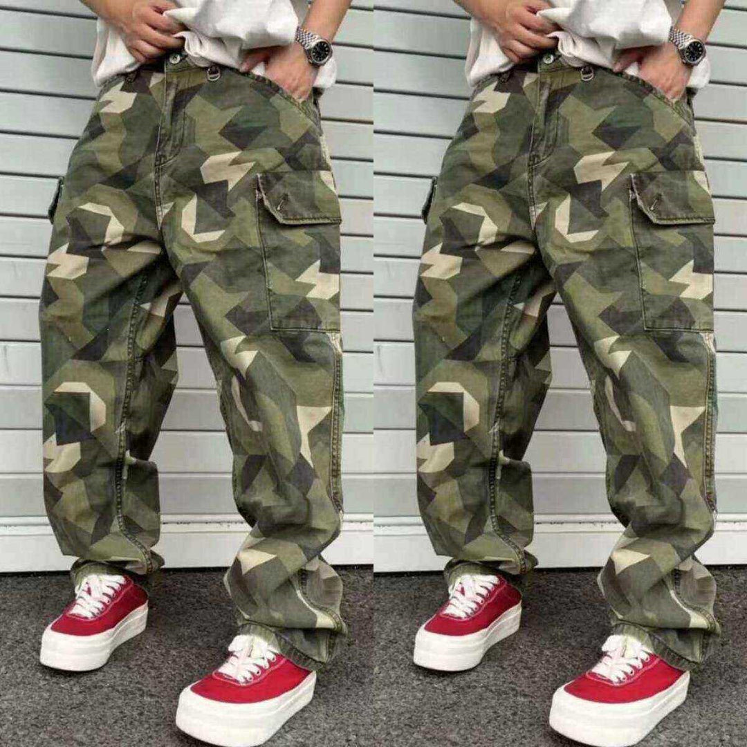 Men's Cargo Pants with Modern Camouflage Design Mune Fashion