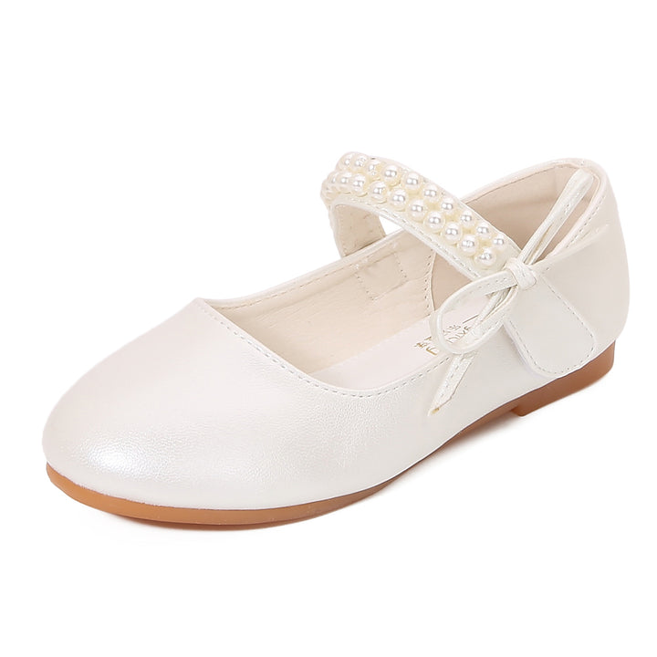 Girls Ballerina Shoes with Pearls and Bows Mune Fashion