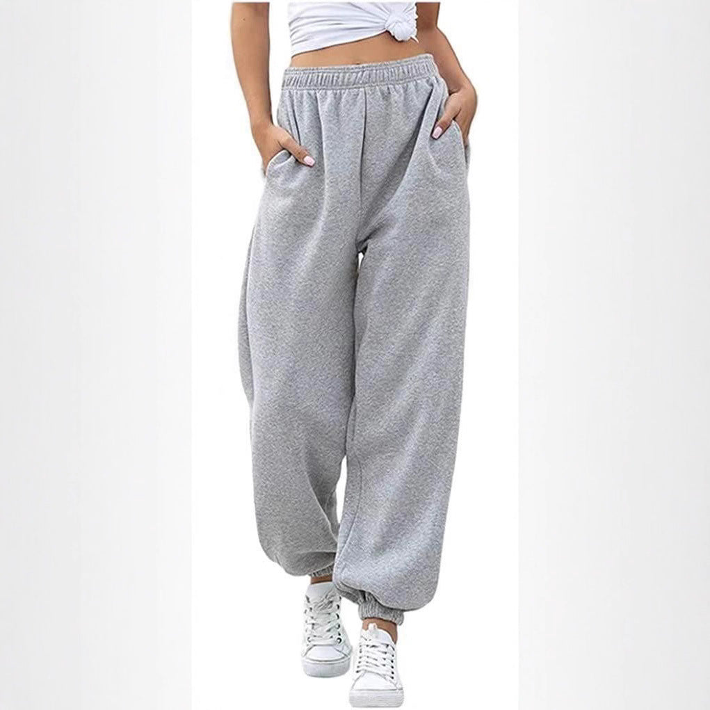 Women's cozy lounge jogging suit set with oversized hoodie and elastic high-waist jogging pants Mune Fashion
