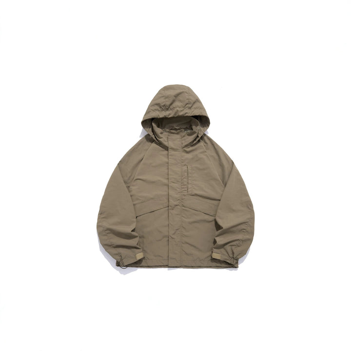Unisex Wide water-repellent hooded parka with concealed zipper flap and flap pockets Mune Fashion