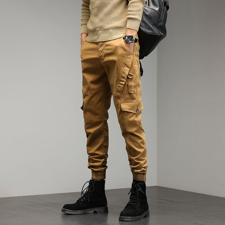 Men's Tapered Cargo Jogger with D-Ring, Knee Panels and Elastic Cuffs Mune Fashion