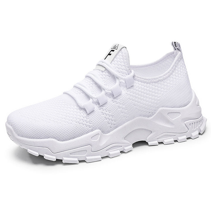 Ladies nan breathable knit slip-on sneakers with sock-like shaft and profiled platform heel Mune Fashion