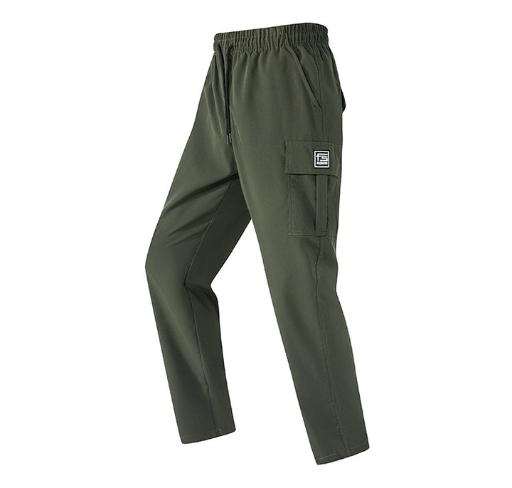 Men's cargo pants with elastic waistband and practical pockets Mune Fashion