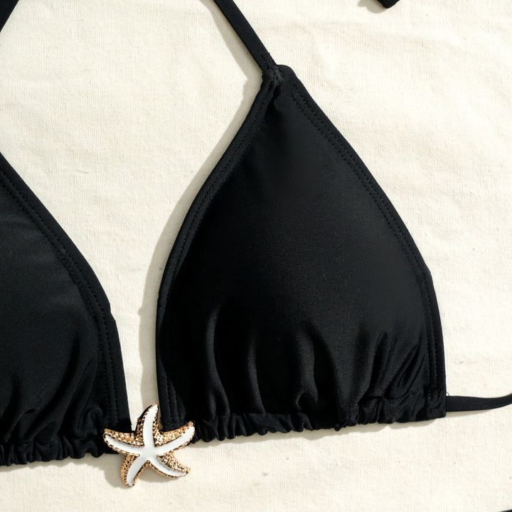 Women's Triangle Bikini with Elastic Shorts Mune Fashion