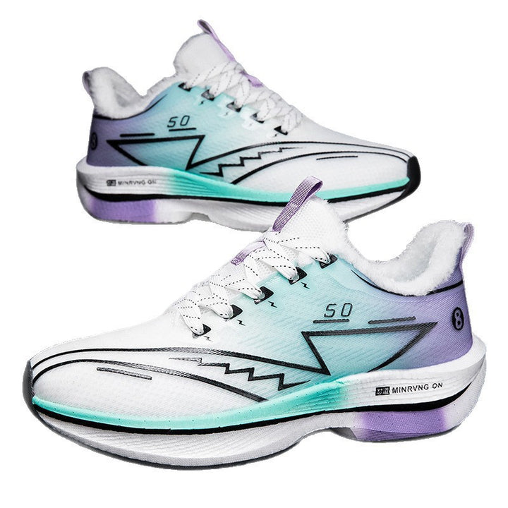 Women's non-insulated thermo sneakers with teddy lining, shock-absorbing wedge sole, and slip-resistant outsole Mune Fashion