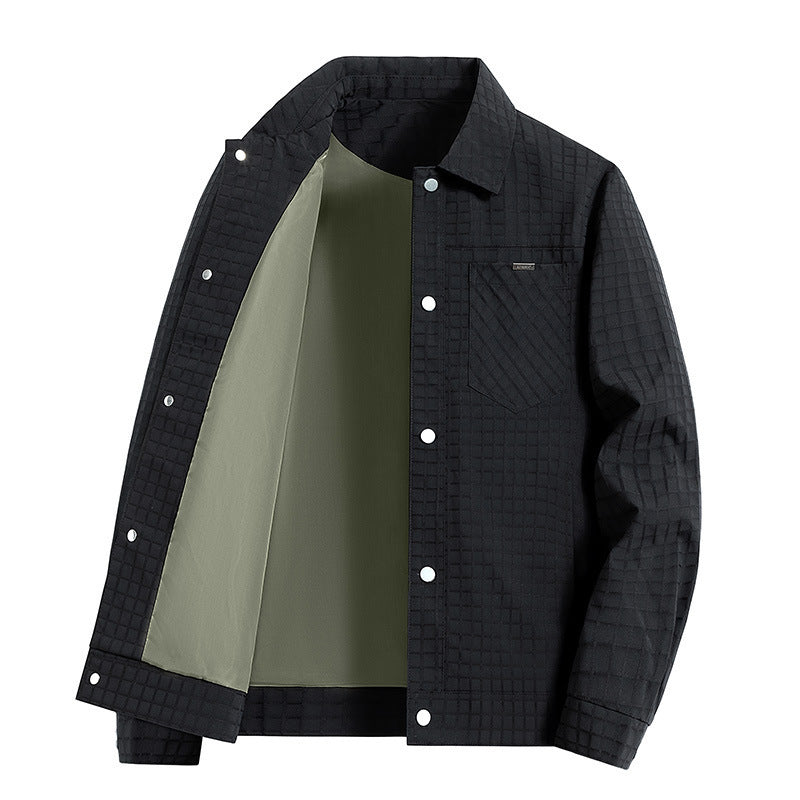 Men's Practical Transition Jacket with Quilted Pattern Mune Fashion