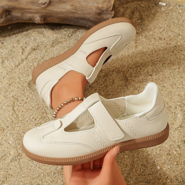 Damen Mary-Jane-Sneaker mit Klettverschluss, leichter Profilsohle und Komfortfußbett Mune Fashion