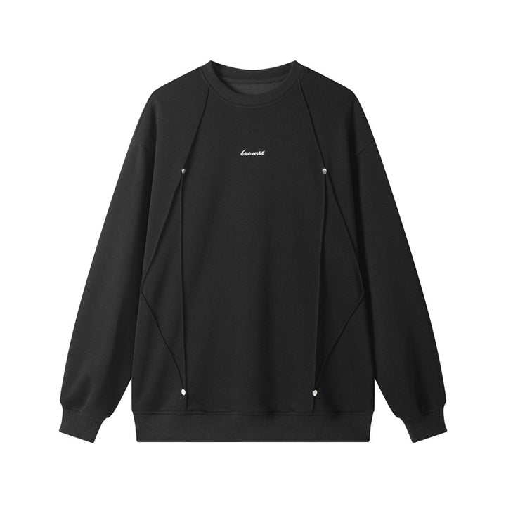 Women Casual Oversized Sweatshirt with Elegant Accents Mune Fashion