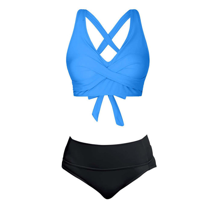 Women's Two-Piece Swimsuit with Floral Design Mune Fashion