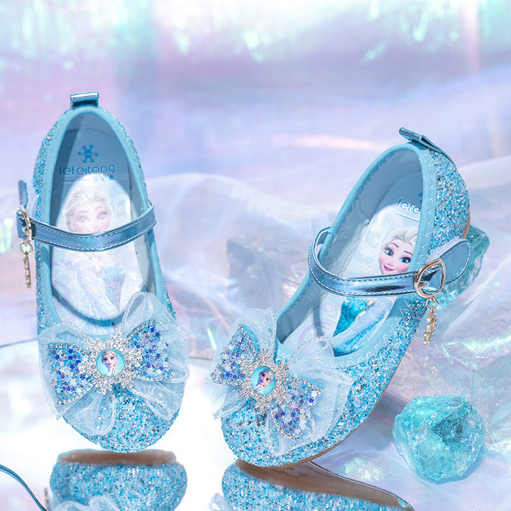 Girls Glittering Ballerina with Decorative Bow Application Mune Fashion
