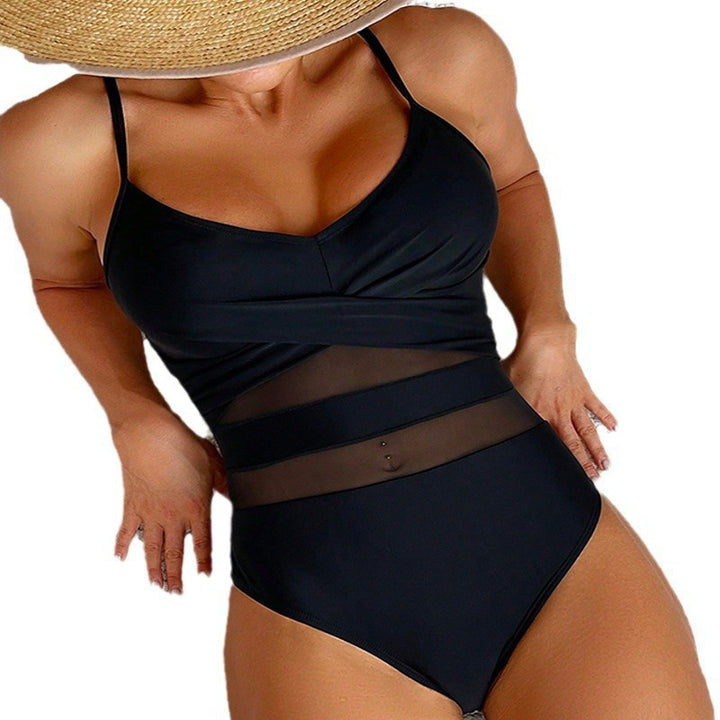 Women Elegant Swimsuit with Innovative Mesh Design Mune Fashion