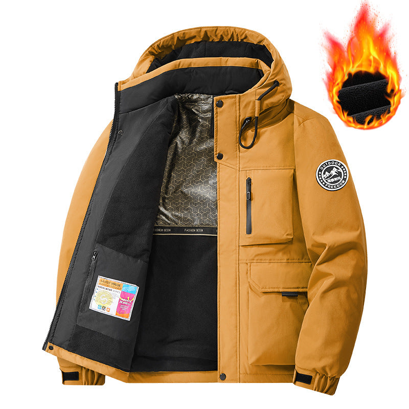 Men's Technical Thermal Parka with Microfleece Lining and Utility Pockets Mune Fashion