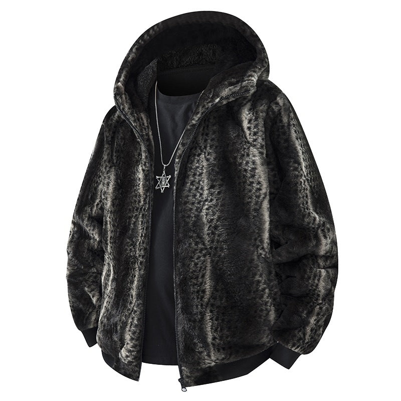 Men's Fleece Jacket with Hood Mune Fashion