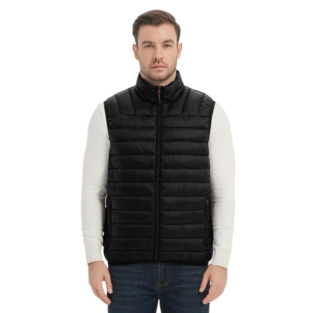 Men's quilted vest with Primaloft insulation, stand-up collar and zipper Mune Fashion