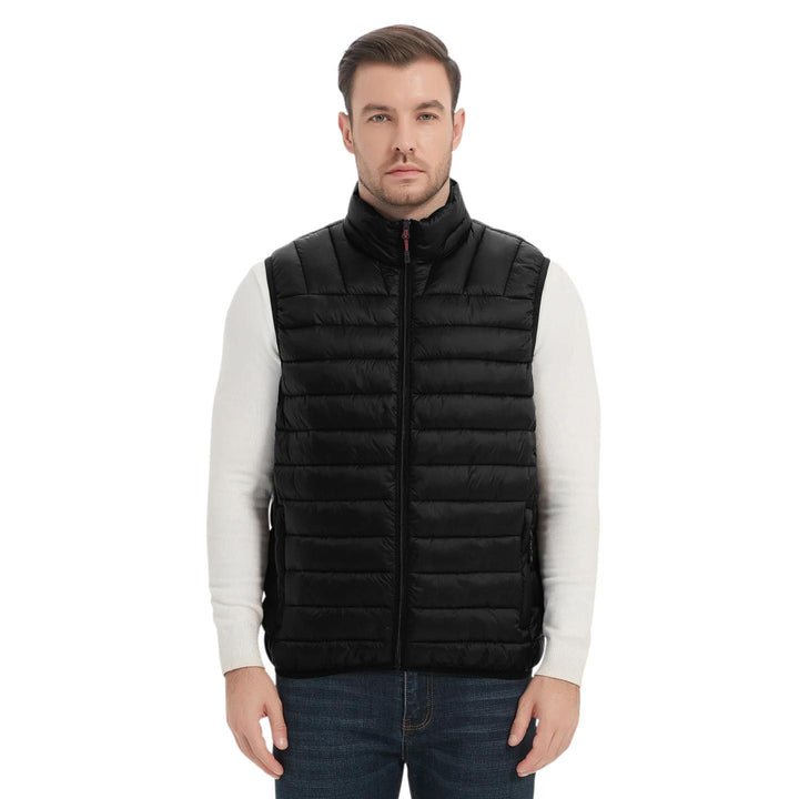 Men's quilted vest with Primaloft insulation, stand-up collar and zipper Mune Fashion