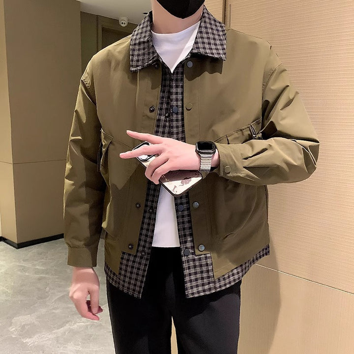 Men's Fashion Utility Jacket with high collar Mune Fashion