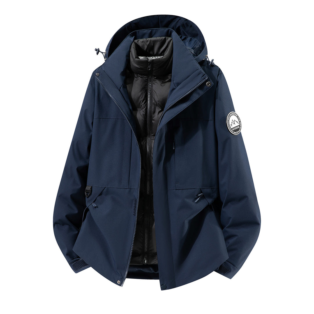 Men's two-layer hardshell parka with removable padded vest and technical hood Mune Fashion