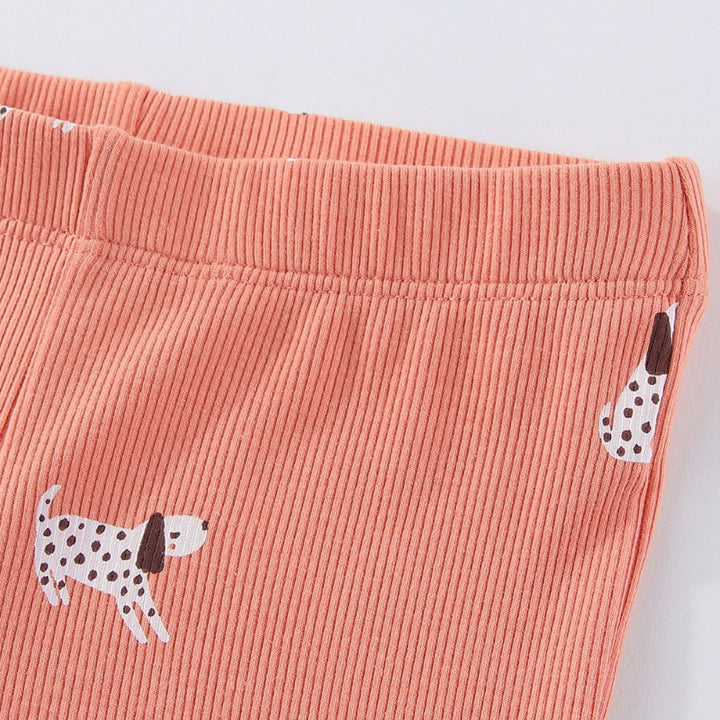 Girls leggings with cheerful dog pattern Mune Fashion
