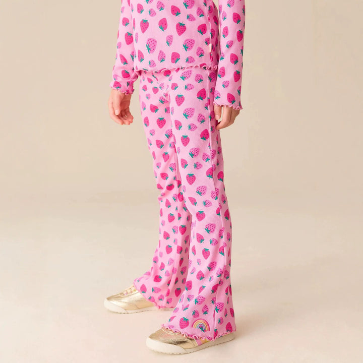 Girls leggings with cheerful strawberry pattern Mune Fashion