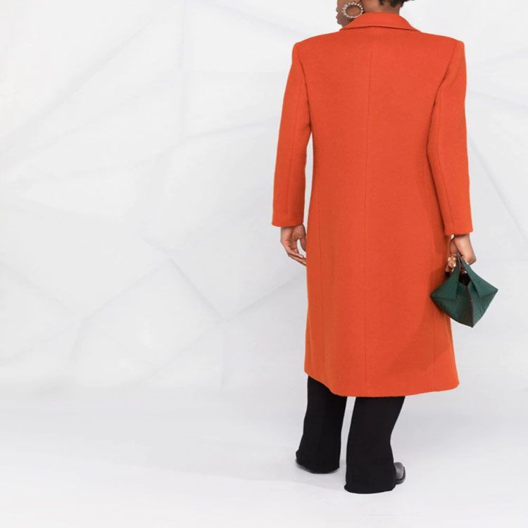Women's Maxi-Length Wool Blend Long Coat with Slim Seam Design and Hidden Pockets Mune Fashion