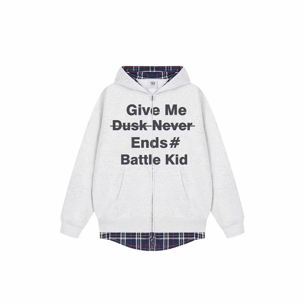 Unisex Stylish Hoodie with Checked Lining Mune Fashion