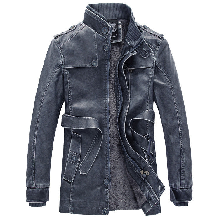 Men's utility parka with teddy lining and stand-up collar Mune Fashion