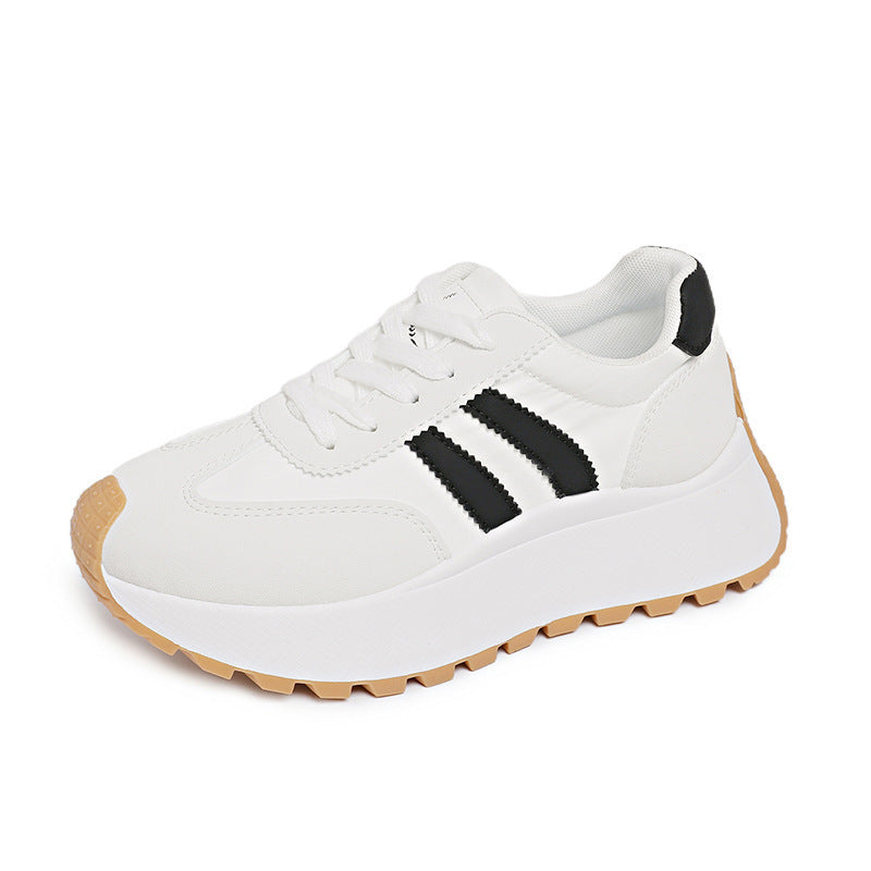 Ladies' nan platform chunky sneakers with reinforced toe cap, profiled rubber outsole, and shock-absorbing EVA midsole Mune Fashion