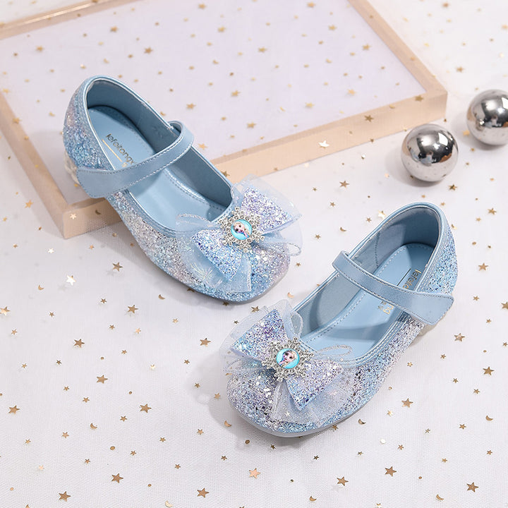 Ladies Glittering Ballet Flats with Bow Mune Fashion